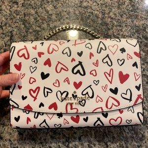 Kate Spade Carson Scribble Heart Convertible Crossbody & Shoulder Bag
